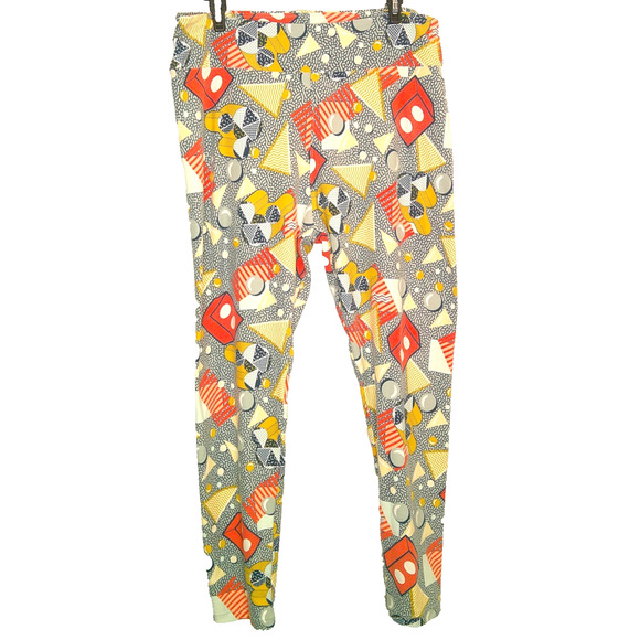 LuLaRoe Tall & Curvy Pastel Mickey Mouse Leggings Disney - Picture 1 of 6
